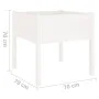 Solid white pine wood planter 70x70x70 cm by vidaXL, Pots and planters - Ref: Foro24-810811, Price: 41,02 €, Discount: %