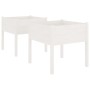 Planters 2 pcs solid white pine wood 70x70x70 cm by vidaXL, Pots and planters - Ref: Foro24-810812, Price: 72,47 €, Discount: %
