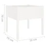Pflanzgefäße, 2 Stück, massives weißes Kiefernholz, 70 x 70 x 70 cm von vidaXL, Töpfe und Pflanzgefäße - Ref: Foro24-810812, ...