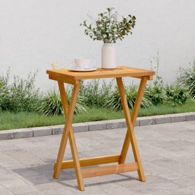 Mesa de jardín plegable madera maciza de acacia 50x36x60 cm en Mesas de jardín | Comprar online en Foro24