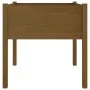 Pflanzgefäße, 2 Stück, massives honigbraunes Kiefernholz, 70 x 70 x 70 cm von vidaXL, Töpfe und Pflanzgefäße - Ref: Foro24-81...