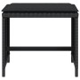 Taburetes de jardín con cojines 4 uds ratán PE negro 41x41x36cm en Otomanas de exterior | Comprar online en Foro24
