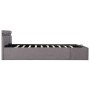 Hydraulisches Canape-Bett mit LED-Aufbewahrung, taupefarbener Stoff, 160 x 200 cm von vidaXL, Betten und Lattenroste - Ref: F...