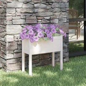 Solid white pine wood planter 70x31x70 cm by vidaXL, Pots and planters - Ref: Foro24-810821, Price: 47,67 €, Discount: %