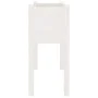 Jardinera de madera maciza de pino blanco 70x31x70 cm de vidaXL, Maceteros y jardineras - Ref: Foro24-810821, Precio: 47,64 €...