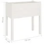 Jardinera de madera maciza de pino blanco 70x31x70 cm de vidaXL, Maceteros y jardineras - Ref: Foro24-810821, Precio: 47,64 €...