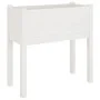Pflanzgefäße 2 Stück massives Zirbenholz weiß 70x31x70 cm von vidaXL, Töpfe und Pflanzgefäße - Ref: Foro24-810822, Preis: 84,...