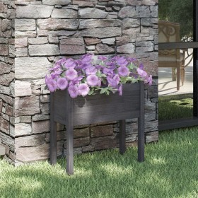 Solid gray pine wood planter 70x31x70 cm by vidaXL, Pots and planters - Ref: Foro24-810823, Price: 51,84 €, Discount: %