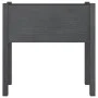 Solid gray pine wood planter 70x31x70 cm by vidaXL, Pots and planters - Ref: Foro24-810823, Price: 51,10 €, Discount: %
