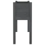 Solid gray pine wood planter 70x31x70 cm by vidaXL, Pots and planters - Ref: Foro24-810823, Price: 51,10 €, Discount: %