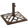 Base de sombrilla de hierro fundido bronce 44x44x31 cm de vidaXL, Bases para sombrillas - Ref: Foro24-317762, Precio: 49,28 €...