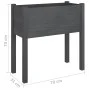 Solid gray pine wood planter 70x31x70 cm by vidaXL, Pots and planters - Ref: Foro24-810823, Price: 51,10 €, Discount: %