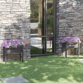 Planters 2 pcs solid gray pine wood 70x31x70 cm by vidaXL, Pots and planters - Ref: Foro24-810824, Price: 92,70 €, Discount: %