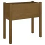 Honey brown solid pine wood planter 70x31x70 cm by vidaXL, Pots and planters - Ref: Foro24-810825, Price: 48,97 €, Discount: %