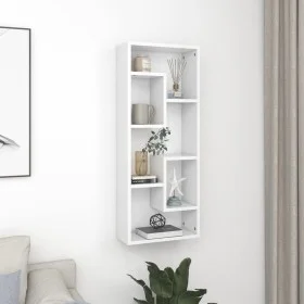 Weißes Wandregal aus Sperrholz, 36 x 16 x 90 cm von vidaXL, Regale und Regale - Ref: Foro24-803011, Preis: 41,54 €, Rabatt: %