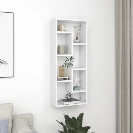 Weißes Wandregal aus Sperrholz, 36 x 16 x 90 cm von vidaXL, Regale und Regale - Ref: Foro24-803011, Preis: 41,54 €, Rabatt: %