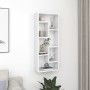Estantería de pared madera contrachapada blanco 36x16x90 cm