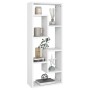 Estantería de pared madera contrachapada blanco 36x16x90 cm