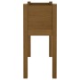 Jardinera de madera maciza de pino marrón miel 70x31x70 cm de vidaXL, Maceteros y jardineras - Ref: Foro24-810825, Precio: 49...
