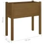 Honey brown solid pine wood planter 70x31x70 cm by vidaXL, Pots and planters - Ref: Foro24-810825, Price: 48,97 €, Discount: %