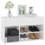 Weiße Schuhbank aus Sperrholz, 80 x 30 x 45 cm von vidaXL, Schuhregale und Schuhorganisatoren - Ref: Foro24-808747, Preis: 50...