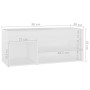 Weiße Schuhbank aus Sperrholz, 80 x 30 x 45 cm von vidaXL, Schuhregale und Schuhorganisatoren - Ref: Foro24-808747, Preis: 50...