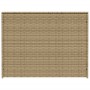 Caja de almacenaje de jardín ratán sintético beige mezcla 984L