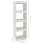White pine wood shelf/space divider 40x35x135 cm by vidaXL, Bookcases and shelves - Ref: Foro24-810850, Price: 55,84 €, Disco...