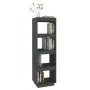 Gray pine wood shelf/space divider 40x35x135 cm by vidaXL, Bookcases and shelves - Ref: Foro24-810851, Price: 47,86 €, Discou...
