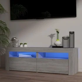 TV-Schrank mit LED-Leuchten Sonomagrau 120x35x40 cm von vidaXL, TV-Möbel - Ref: Foro24-815685, Preis: 89,60 €, Rabatt: %