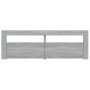 Mueble de TV con luces LED gris Sonoma 120x35x40 cm de vidaXL, Muebles TV - Ref: Foro24-815685, Precio: 90,23 €, Descuento: %