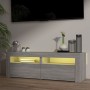 Mueble de TV con luces LED gris Sonoma 120x35x40 cm de vidaXL, Muebles TV - Ref: Foro24-815685, Precio: 90,23 €, Descuento: %