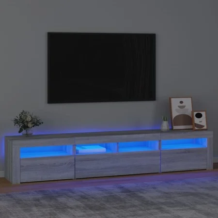 TV-Möbel mit grauen Sonoma-LED-Leuchten 210x35x40 cm von vidaXL, TV-Möbel - Ref: Foro24-3152736, Preis: 145,12 €, Rabatt: %