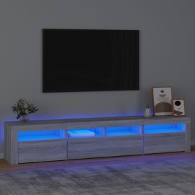TV-Schrank mit LED-Leuchten Sonomagrau 210x35x40 cm von vidaXL, TV-Möbel - Ref: Foro24-3152736, Preis: 143,55 €, Rabatt: %