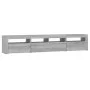 TV cabinet with LED lights Sonoma gray 210x35x40 cm by vidaXL, TV Furniture - Ref: Foro24-3152736, Price: 145,12 €, Discount: %