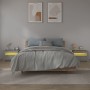 Bedside tables with LED 2 units sonoma gray 60x35x40 cm by vidaXL, Nightstands - Ref: Foro24-3144973, Price: 87,51 €, Discoun...