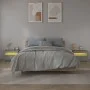 Bedside tables with LED 2 units sonoma gray 60x35x40 cm by vidaXL, Nightstands - Ref: Foro24-3144973, Price: 89,84 €, Discoun...