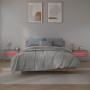 Bedside tables with LED 2 units sonoma gray 60x35x40 cm by vidaXL, Nightstands - Ref: Foro24-3144973, Price: 87,51 €, Discoun...