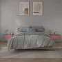 Bedside tables with LED 2 units sonoma gray 60x35x40 cm by vidaXL, Nightstands - Ref: Foro24-3144973, Price: 89,84 €, Discoun...