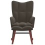 Dark gray velvet rocking chair with footrest by vidaXL, Rocking chairs - Ref: Foro24-328151, Price: 164,25 €, Discount: %