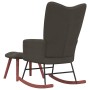 Dark gray velvet rocking chair with footrest by vidaXL, Rocking chairs - Ref: Foro24-328151, Price: 164,25 €, Discount: %