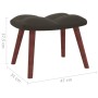 Silla mecedora con reposapiés terciopelo gris oscuro | Foro24.es | Tu tienda online para hogar, jardín y más Foro24.es