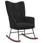 Schaukelstuhl mit Fußstütze aus schwarzem Samt von vidaXL, Schaukelstühle - Ref: Foro24-328156, Preis: 132,53 €, Rabatt: %