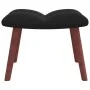 Silla mecedora con reposapiés terciopelo negro de vidaXL, Mecedoras - Ref: Foro24-328156, Precio: 132,71 €, Descuento: %