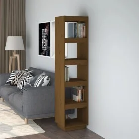 Shelving / space divider pine honey brown 80x30x167.4 cm by vidaXL, Bookcases and shelves - Ref: Foro24-810857, Price: 62,88 ...