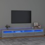 TV-Schrank mit LED-Leuchten Sonomagrau 240x35x40 cm von vidaXL, TV-Möbel - Ref: Foro24-3152728, Preis: 161,89 €, Rabatt: %
