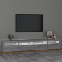 TV-Schrank mit LED-Leuchten Sonomagrau 240x35x40 cm von vidaXL, TV-Möbel - Ref: Foro24-3152728, Preis: 161,89 €, Rabatt: %