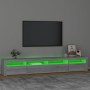 TV-Schrank mit LED-Leuchten Sonomagrau 240x35x40 cm von vidaXL, TV-Möbel - Ref: Foro24-3152728, Preis: 161,89 €, Rabatt: %