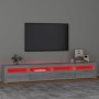 TV-Schrank mit LED-Leuchten Sonomagrau 240x35x40 cm von vidaXL, TV-Möbel - Ref: Foro24-3152728, Preis: 161,89 €, Rabatt: %
