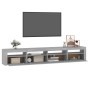 TV-Schrank mit LED-Leuchten Sonomagrau 240x35x40 cm von vidaXL, TV-Möbel - Ref: Foro24-3152728, Preis: 161,89 €, Rabatt: %